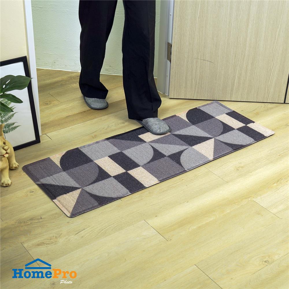 พรมเช็ดเท้าดักฝุ่น HOME LIVING STYLE NEXON 45X120 ซม. สีดำ