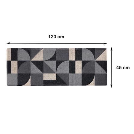 พรมเช็ดเท้าดักฝุ่น HOME LIVING STYLE NEXON 45X120 ซม. สีดำ_9