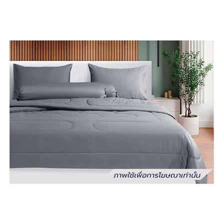 ชุดผ้าปูที่นอน 6 ฟุต 5 ชิ้น STEVENS COTTON FRESH SATEEN KY07GR_0