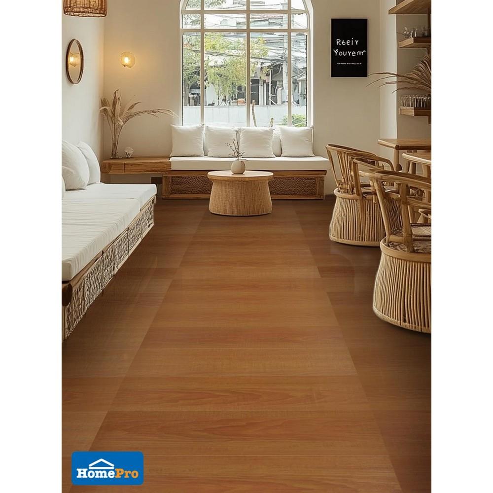 กระเบื้องยางไวนิล 15x91 ซม. TARA CLICK LOCK สีโอ๊ค