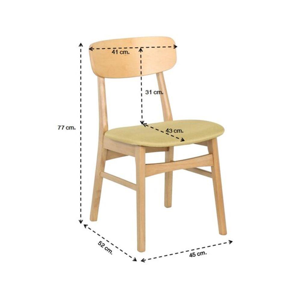 เก้าอี้ทานข้าว SB FURNITURE YUKARI 19201093 สีเหลือง