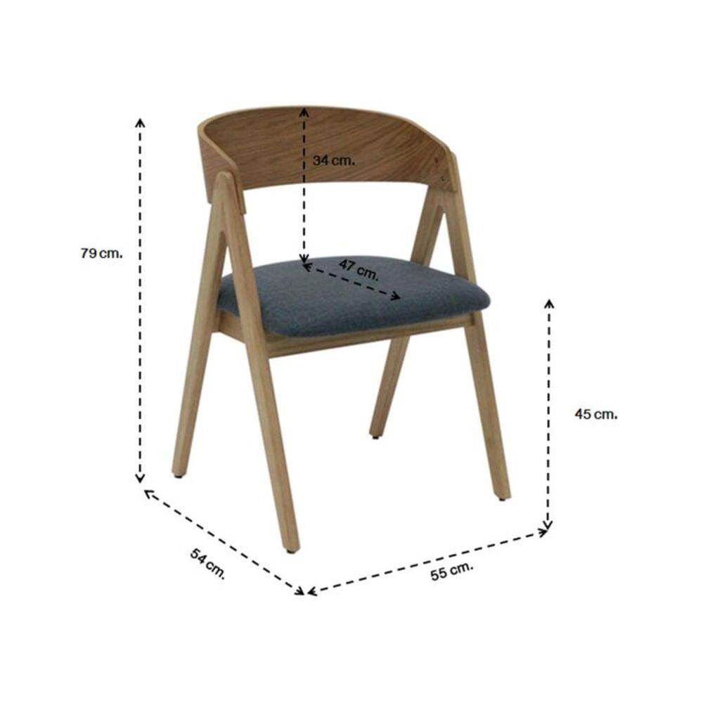 เก้าอี้ทานข้าว SB FURNITURE WOGATA 19214103 สีน้ำตาลเข้ม