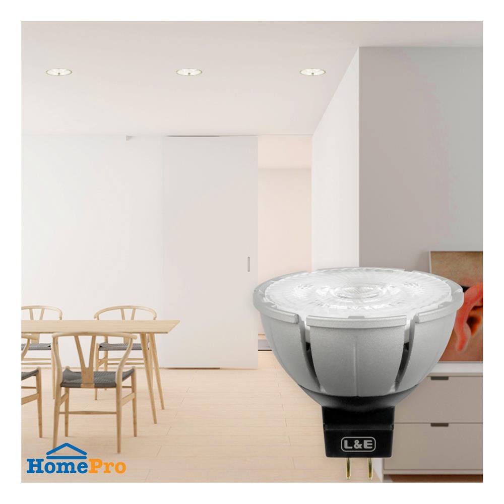 หลอด LED L&E MR16/PAR DIM 12V 60D 7.5 วัตต์ COOL WHITE GU5.3