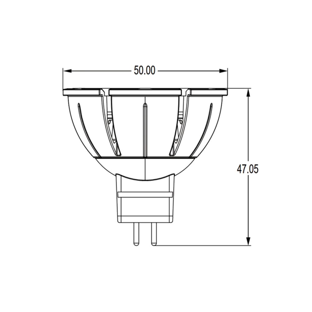 หลอด LED L&E MR16/PAR DIM 12V 60D 7.5 วัตต์ COOL WHITE GU5.3