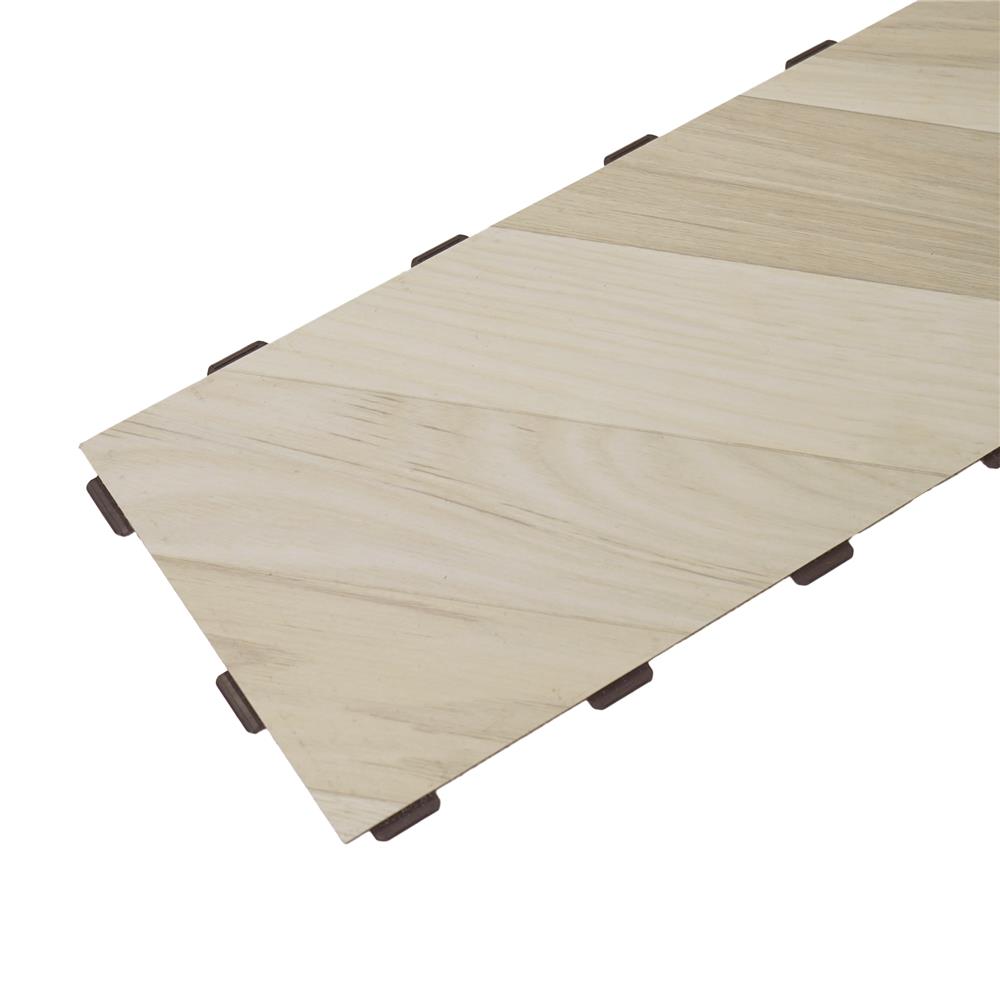 กระเบื้องยางไวนิล 15x91 ซม. TARA CLICK LOCK ไวท์ แอช