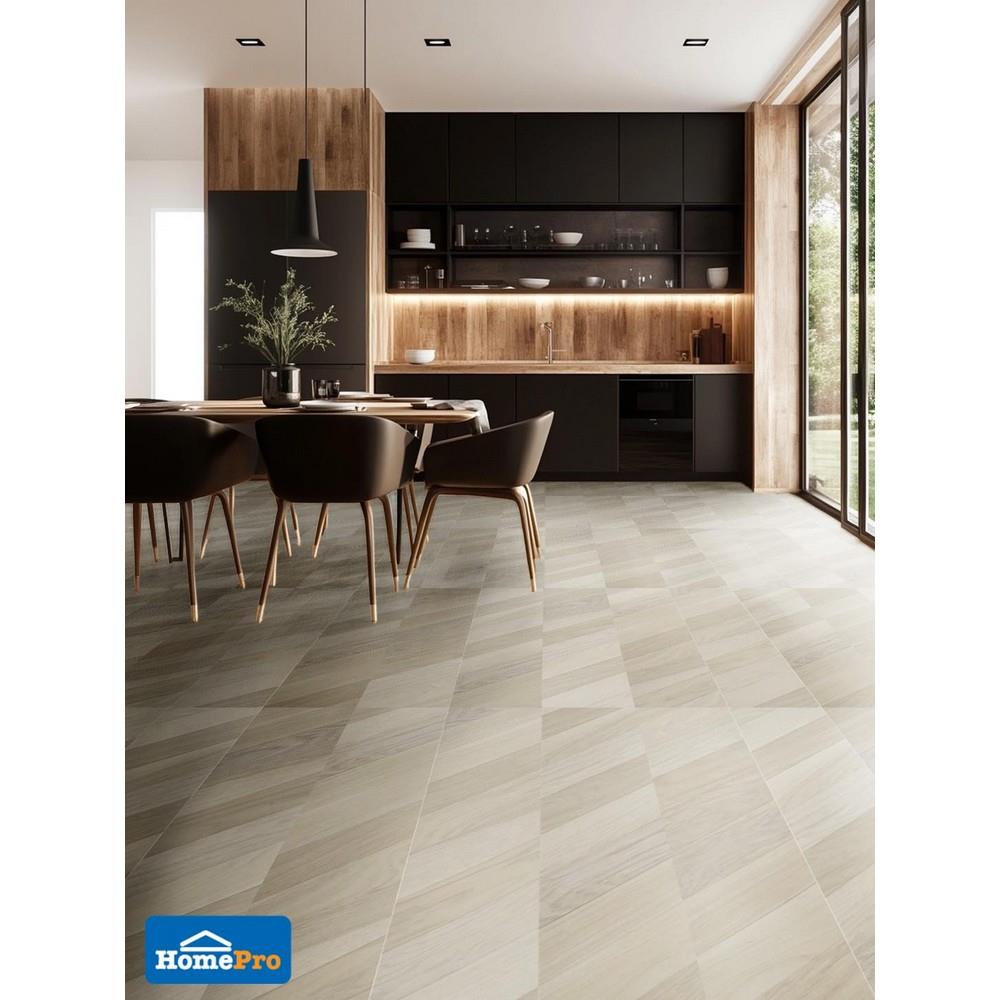 กระเบื้องยางไวนิล 15x91 ซม. TARA CLICK LOCK ไวท์ แอช