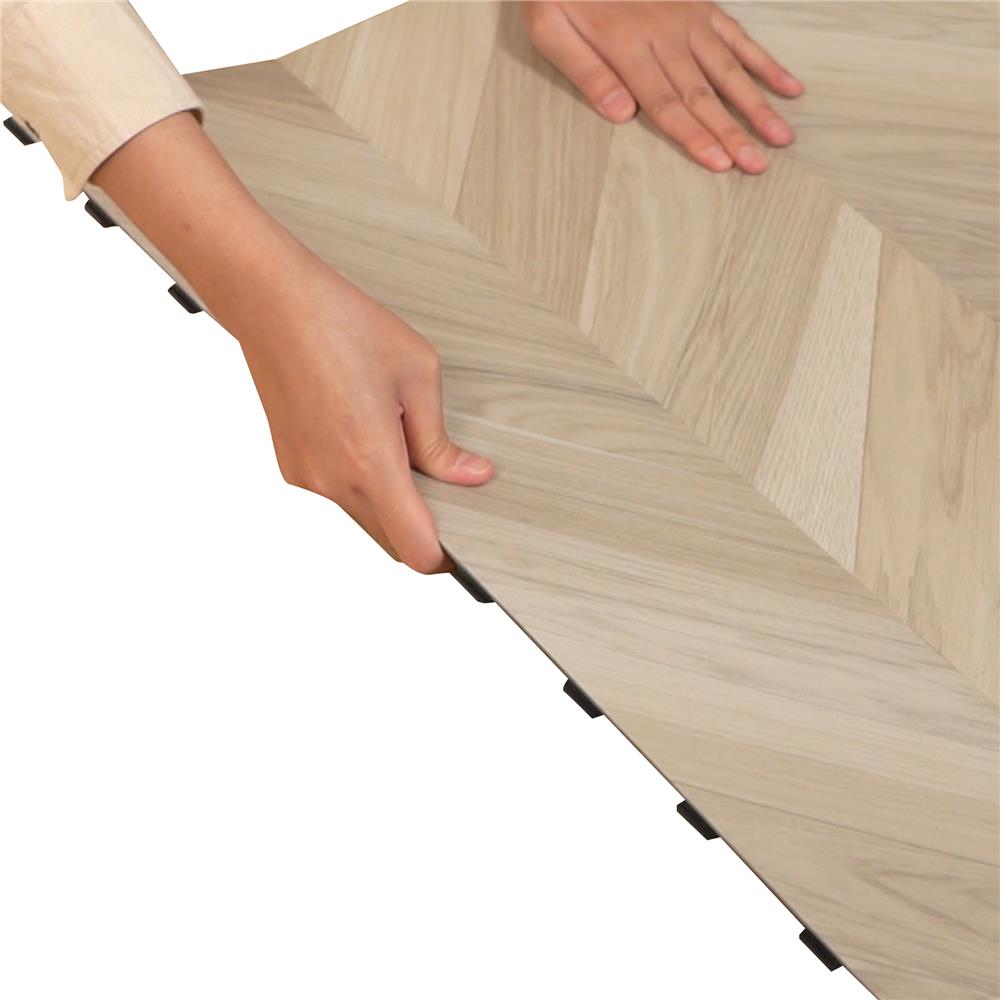 กระเบื้องยางไวนิล 15x91 ซม. TARA CLICK LOCK ไวท์ แอช