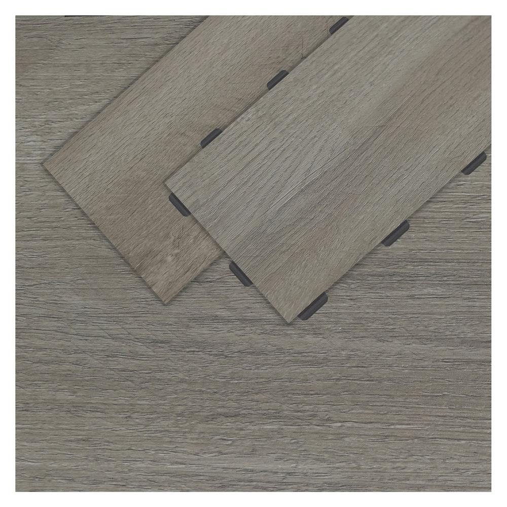 กระเบื้องยางไวนิล 15x91 ซม. TARA CLICK LOCK เกรย์ แอช_0