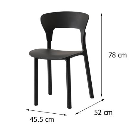 เก้าอี้พลาสติก SPRING GABY สีดำ_7