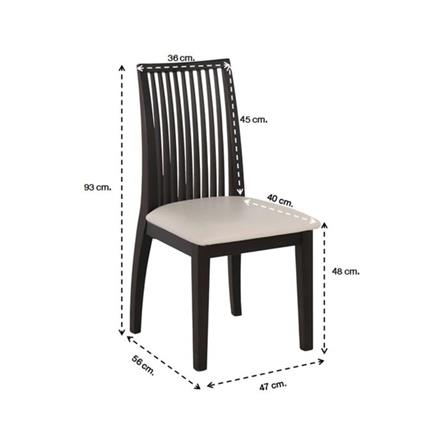 เก้าอี้ทานข้าว SB FURNITURE DALLAS 19036496 สีขาว_5