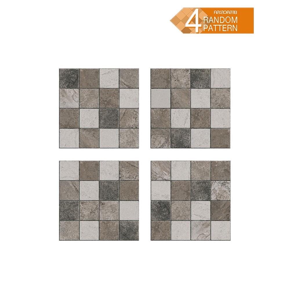 กระเบื้องพื้นพอร์ซเลน 40x40 ซม. TARA ฮาวิลแลนด์ เทา A 0.96 ตร.ม.