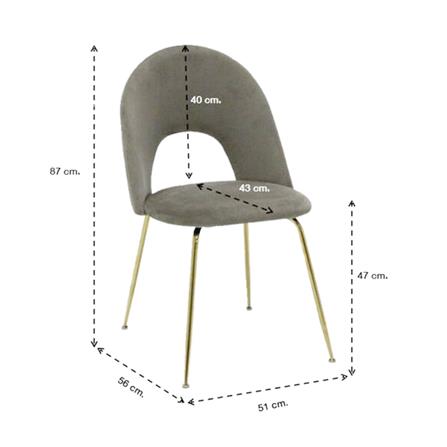 เก้าอี้ทานข้าว SB FURNITURE LUM 19213662 สีน้ำตาลอ่อน_8