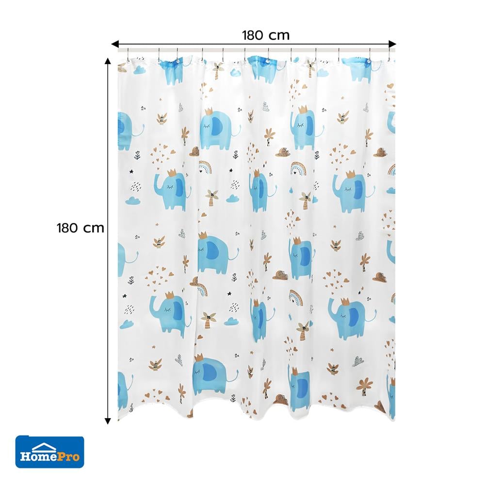 ม่านห้องน้ำ POLY MOYA ACS24389A 180X180 ซม.