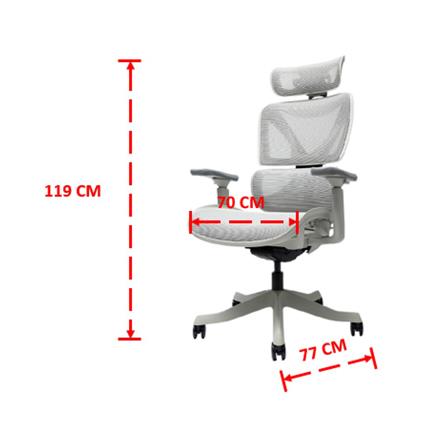 เก้าอี้สำนักงาน ERGOTREND CROSS-LIGHT GREY สีเทาอ่อน_12