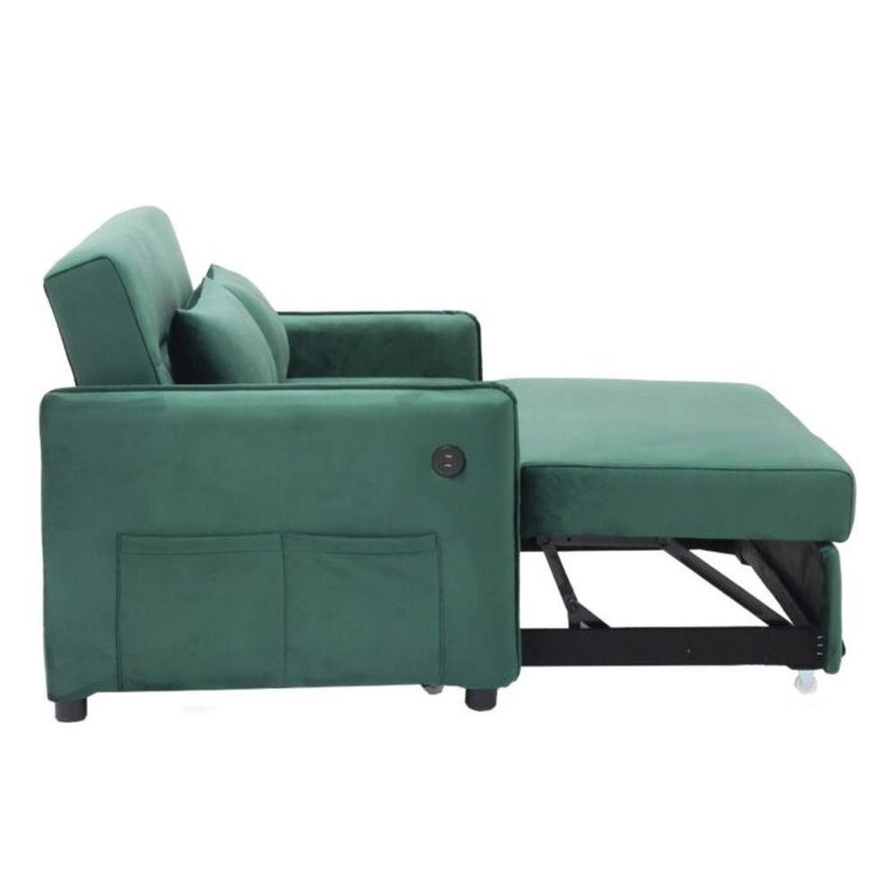 โซฟาเบด 2 ที่นั่ง SB FURNITURE BONDANIE 19234945 สีเขียว
