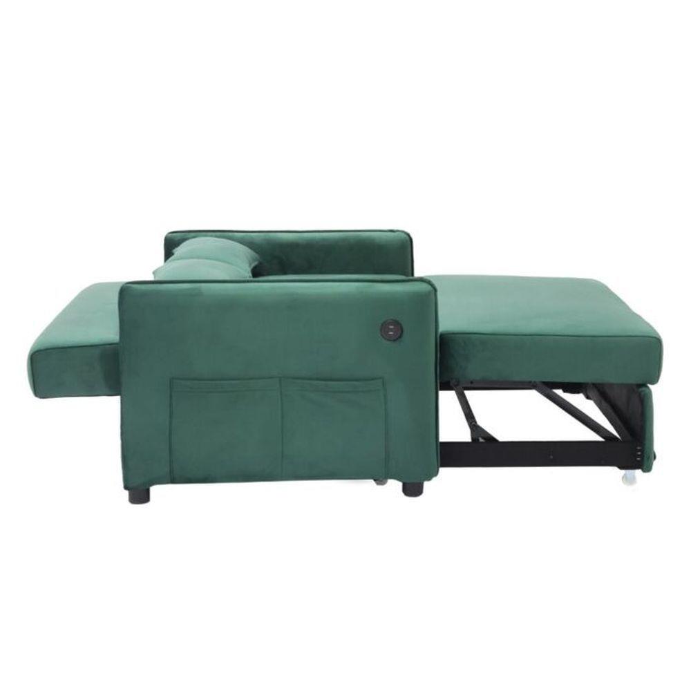 โซฟาเบด 2 ที่นั่ง SB FURNITURE BONDANIE 19234945 สีเขียว