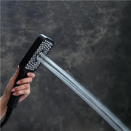 ฝักบัว RAIN SHOWER RASLAND RA F621-F66-BLK สีดำ_9
