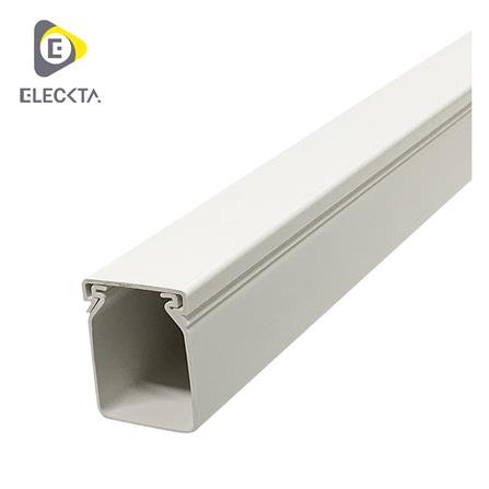 รางเก็บสายไฟวายเวย์ PVC ELECKTA 60X40 มม. 2 ม. สีขาว_0
