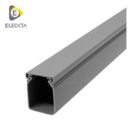 รางเก็บสายไฟวายเวย์ PVC ELECKTA 60X40 มม. 2 ม. สีเทา_0