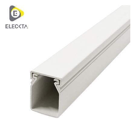 รางเก็บสายไฟวายเวย์ PVC ELECKTA 40X30 มม. 2 ม. สีขาว_0