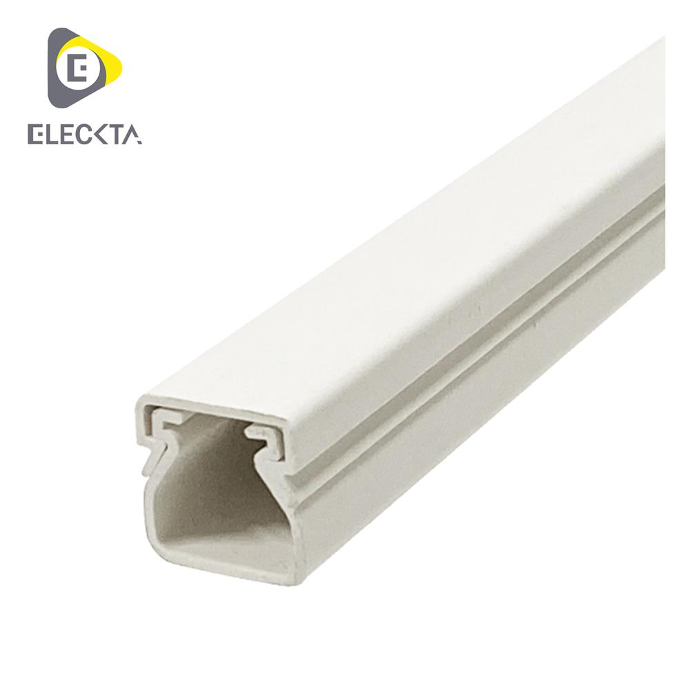 รางเก็บสายไฟวายเวย์ PVC ELECKTA 20X20 มม. 2 ม. สีขาว
