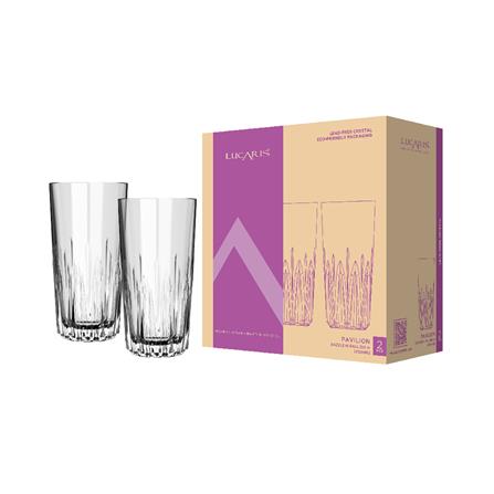 แก้วน้ำคริสตัล 350 มล. LUCARIS PAVILION DAZZLE HI BALL (แพ็ก 2 ใบ)_1