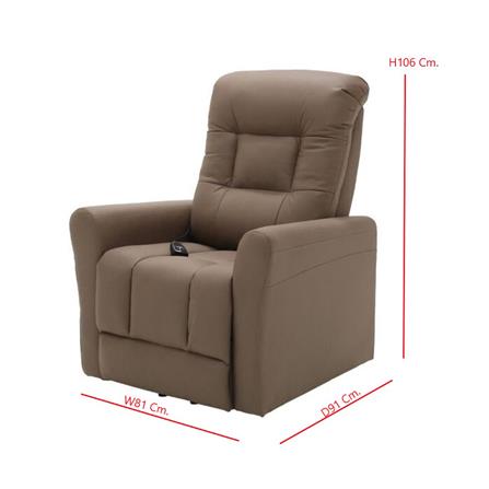 RECLINER SB FURNITURE YELINA 19224641 สีน้ำตาล_4