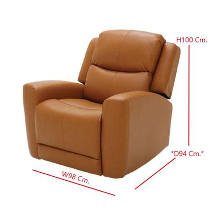 RECLINER 1 ที่นั่ง SB FURNITURE YUICHI 19224638 สีอิฐ_5