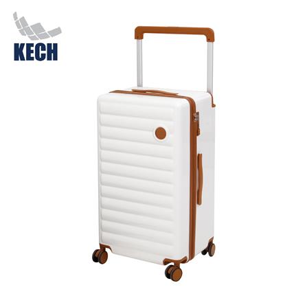 กระเป๋าเดินทาง 26 นิ้ว KECH LONDON สีขาว/น้ำตาล_0