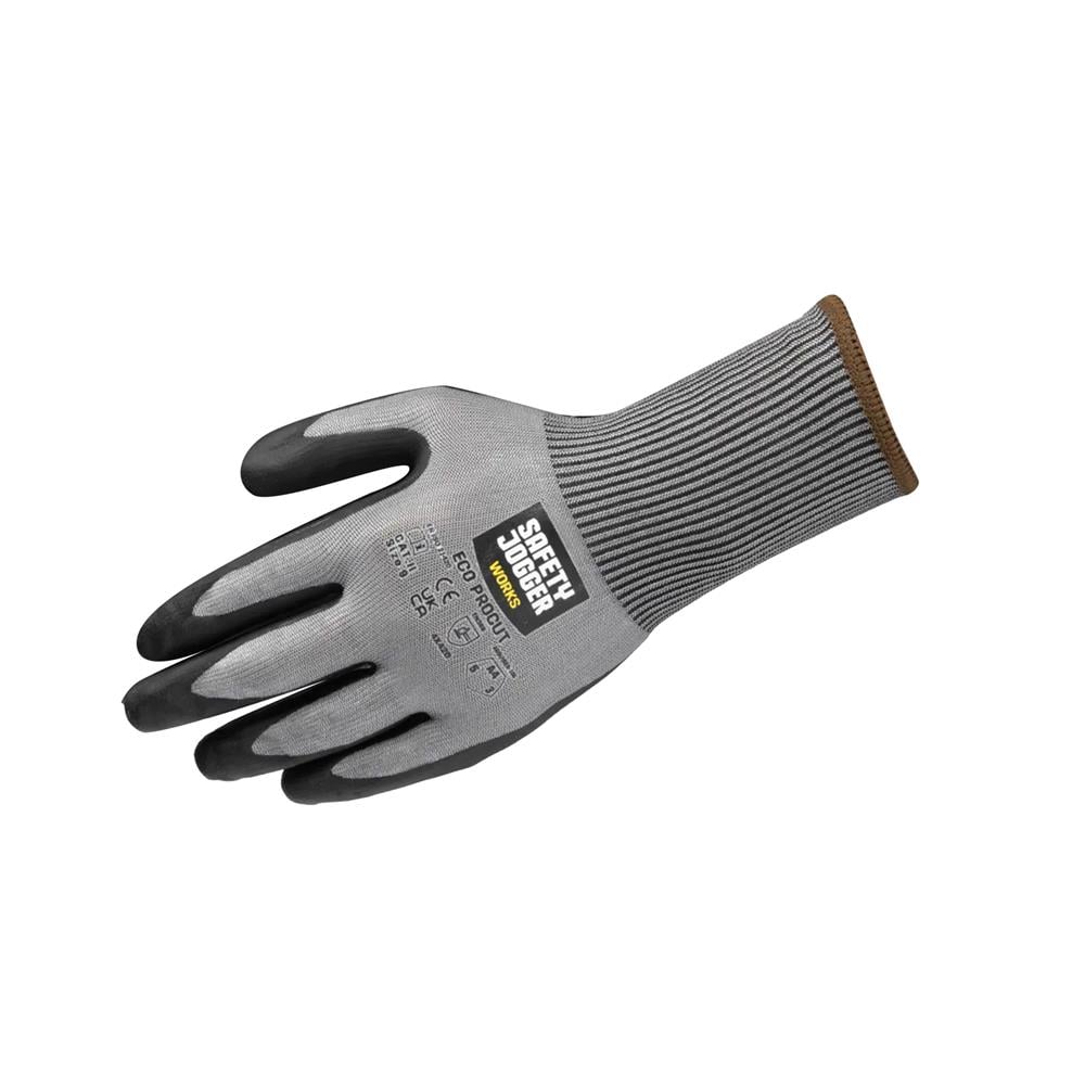 ถุงมือ HPPE SAFETY JOGGER ECO PROCUT 4X42D SIZE 9 สีดำ (แพ็ก 2 ชิ้น)