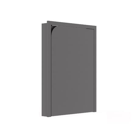 บานถังแก๊สเปิดขวา KITZCHO CURVE 56x74 ซม. สี GREY GRAPHITE_1