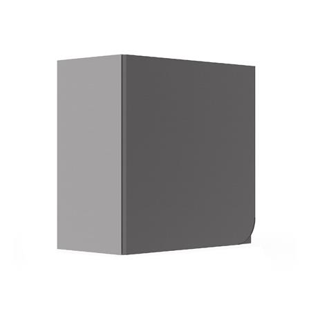 ตู้แขวนเดี่ยวเปิดซ้าย KITZCHO CURVE 60x60 ซม. สี GREY GRAPHITE_1