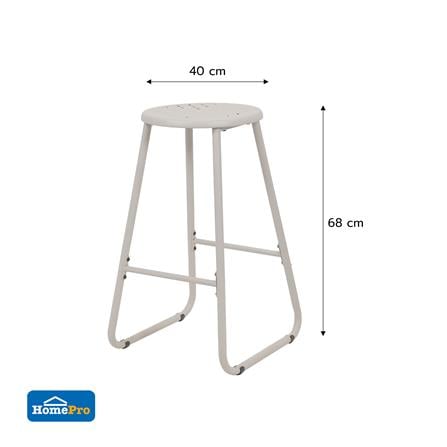 ชุดโต๊ะบาร์สนามเหล็ก 2 ที่นั่ง SPRING NORA สีเบจ_9