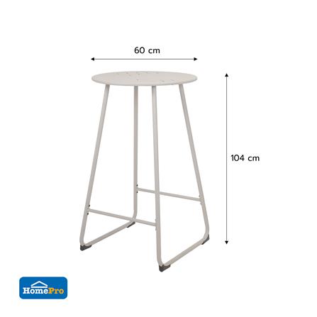 ชุดโต๊ะบาร์สนามเหล็ก 2 ที่นั่ง SPRING NORA สีเบจ_8