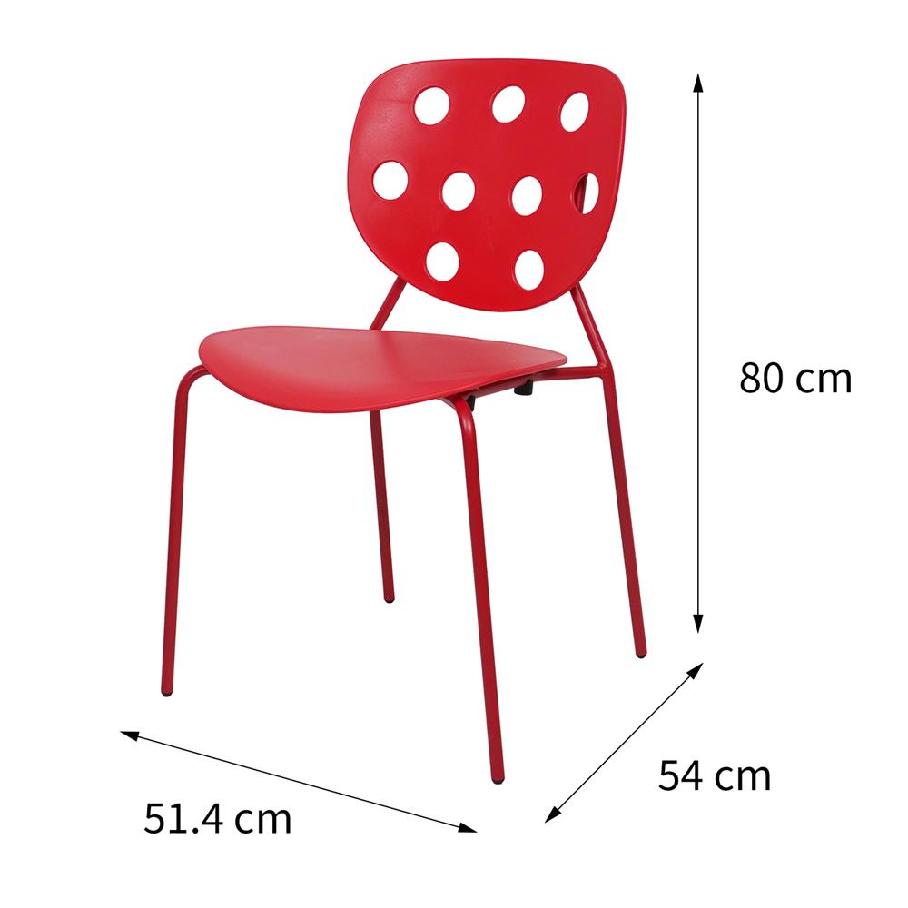 เก้าอี้สนาม SPRING DOTS สีแดง
