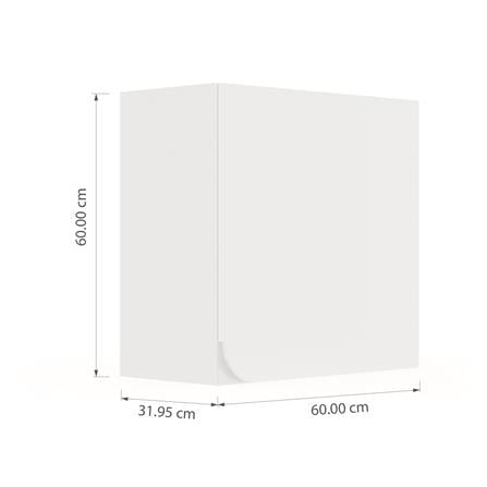 ตู้แขวนเดี่ยวเปิดขวา KITZCHO CURVE 60x60 ซม. สี DIAMOND_5