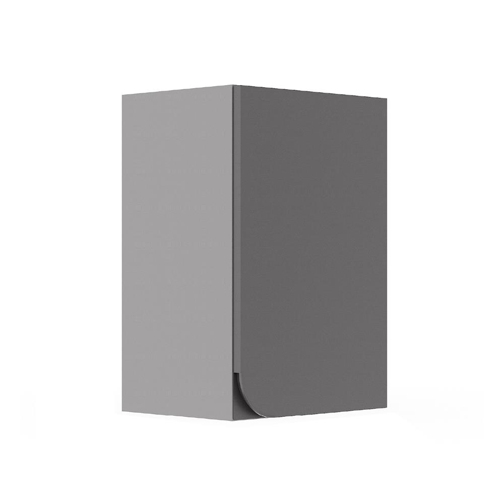 ตู้แขวนเดี่ยวเปิดขวา KITZCHO CURVE 40x60 ซม. สี GREY GRAPHITE