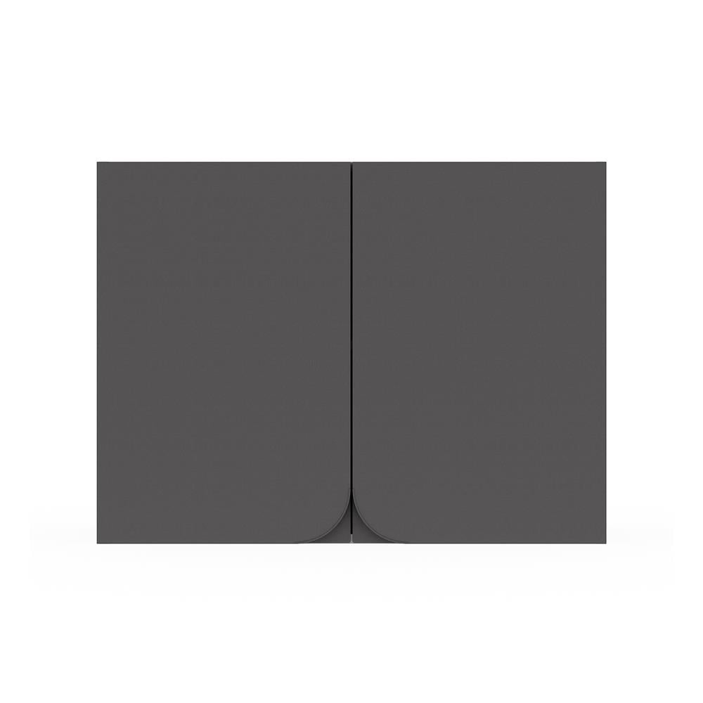 ตู้แขวนคู่ KITZCHO CURVE 80x60 ซม. สี GREY GRAPHITE