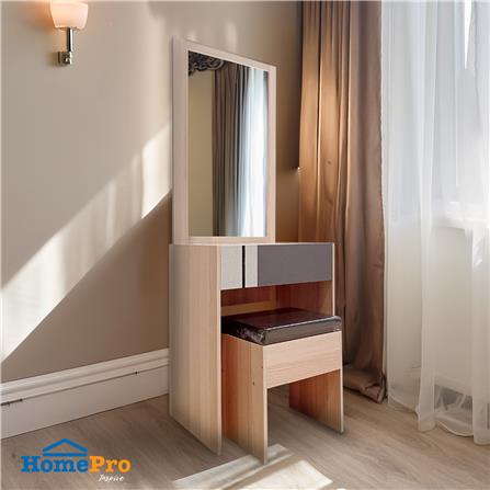 ชุดโต๊ะเครื่องแป้ง FURDINI BRICK 60 ซม. สี PINEOAK_3