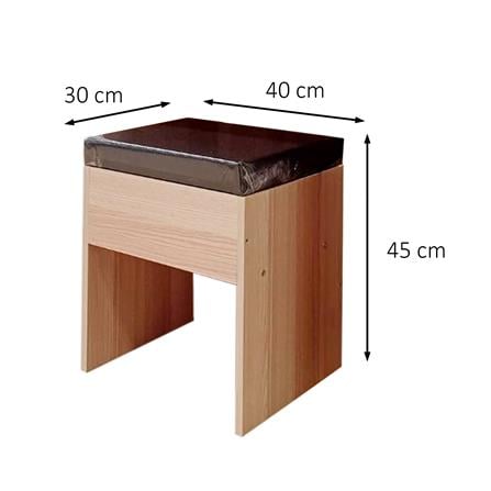 ชุดโต๊ะเครื่องแป้ง FURDINI BRICK 60 ซม. สี PINEOAK_5