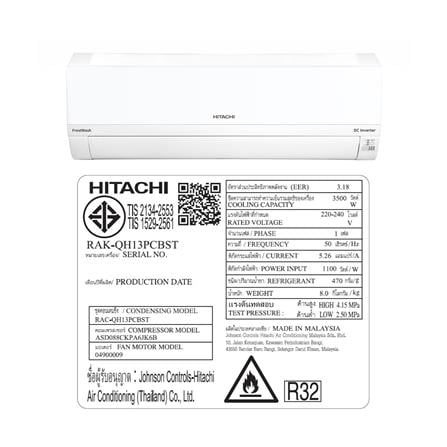 แอร์ผนัง HITACHI RAC/RAK-QH13PCBST 12100 บีทียู อินเวอร์เตอร์_6