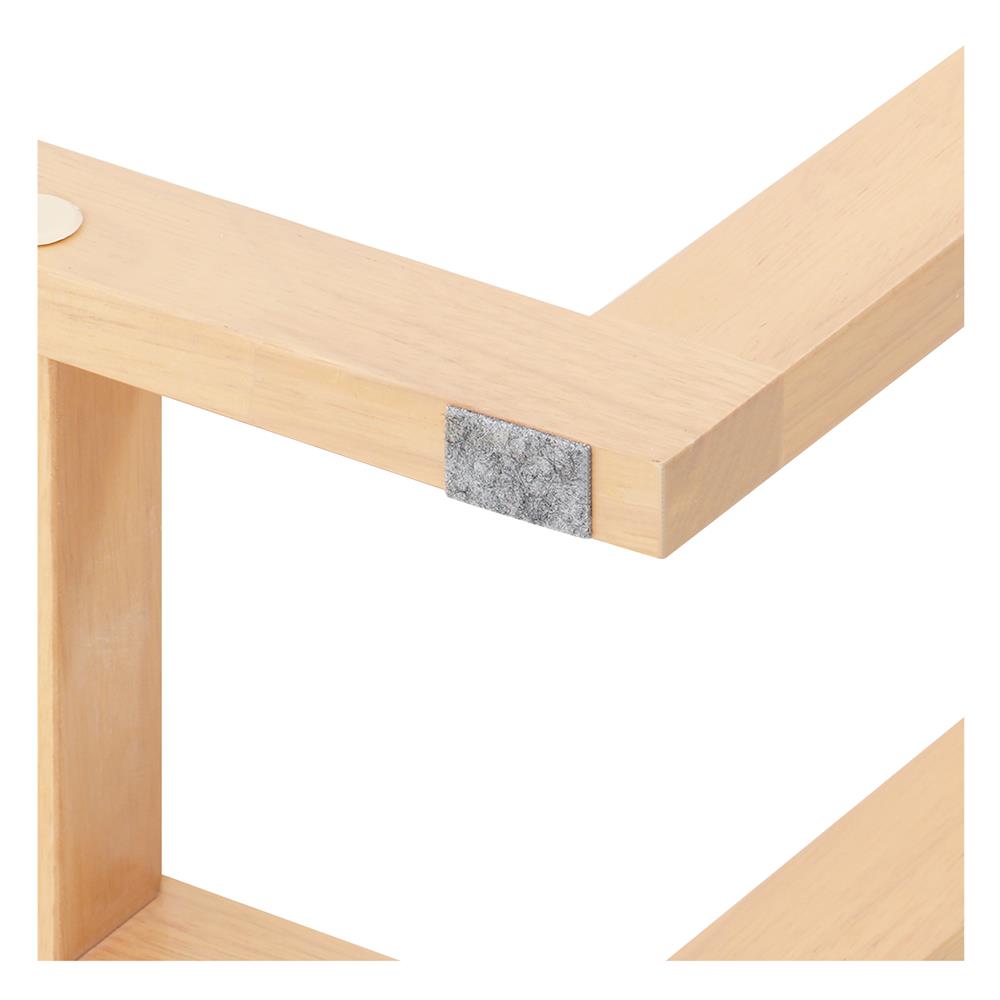 ราวพาดผ้าไม้ยางพารา 3 เส้น PLIM STEP 75 ซม. สีเนเชอรัล