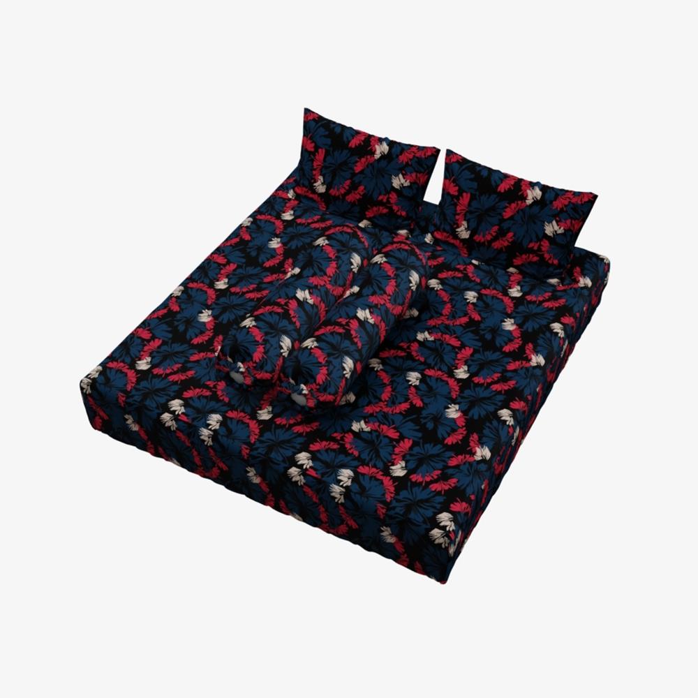 ชุดผ้าปูที่นอน 6 ฟุต (ชุด 5 ชิ้น) FACINO PRINT FA085