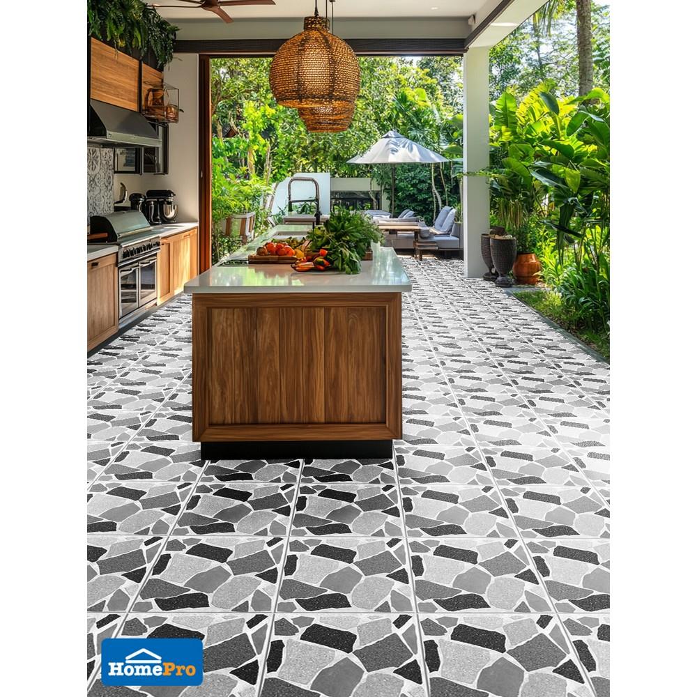 กระเบื้องพื้น 16x16 นิ้ว SOSUCO ฮาร์ทแคนดี้ เทา PM 0.96 ตร.ม.