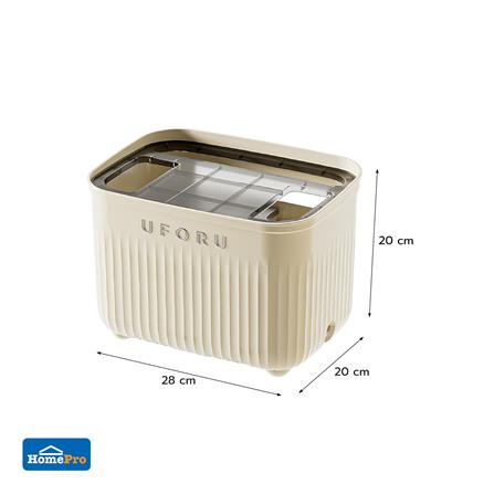 กล่องจัดเก็บเราเตอร์ WI-FI STACKO 20X28X20 ซม. สีครีม_7