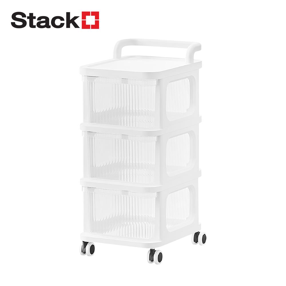 ตู้ลิ้นชัก 3 ชั้น STACKO DEW 38X30X67.5 ซม. สีใส_0