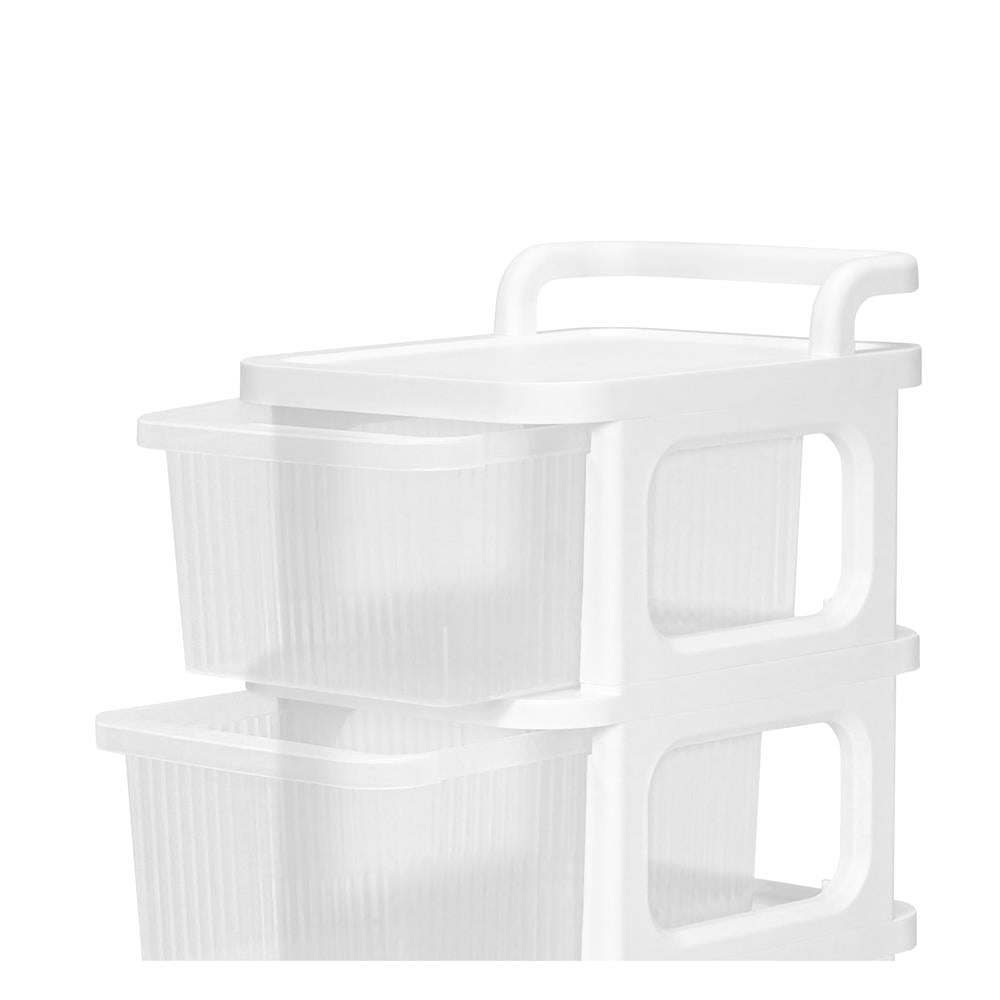 ตู้ลิ้นชัก 3 ชั้น STACKO DEW 38X30X67.5 ซม. สีใส