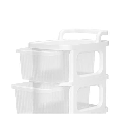 ตู้ลิ้นชัก 3 ชั้น STACKO DEW 38X30X67.5 ซม. สีใส_3