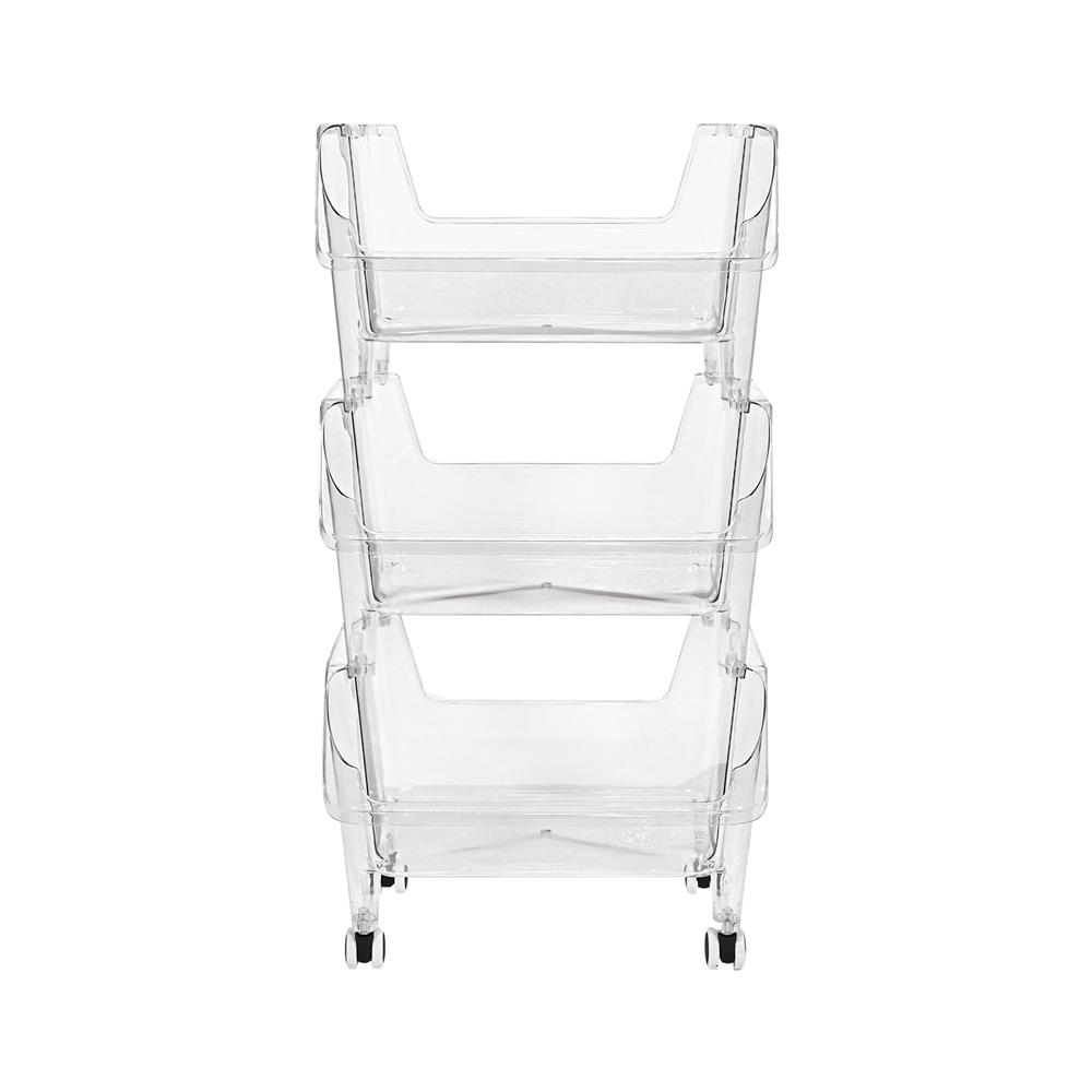 ชั้นวางของ 3 ชั้น STACKO KLARO 42X32.5X79 ซม. สีใส
