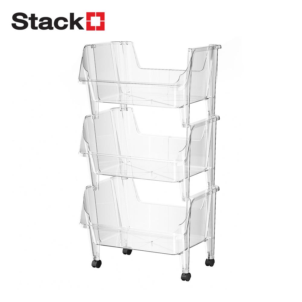 ชั้นวางของ 3 ชั้น STACKO KLARO 42X32.5X79 ซม. สีใส_1